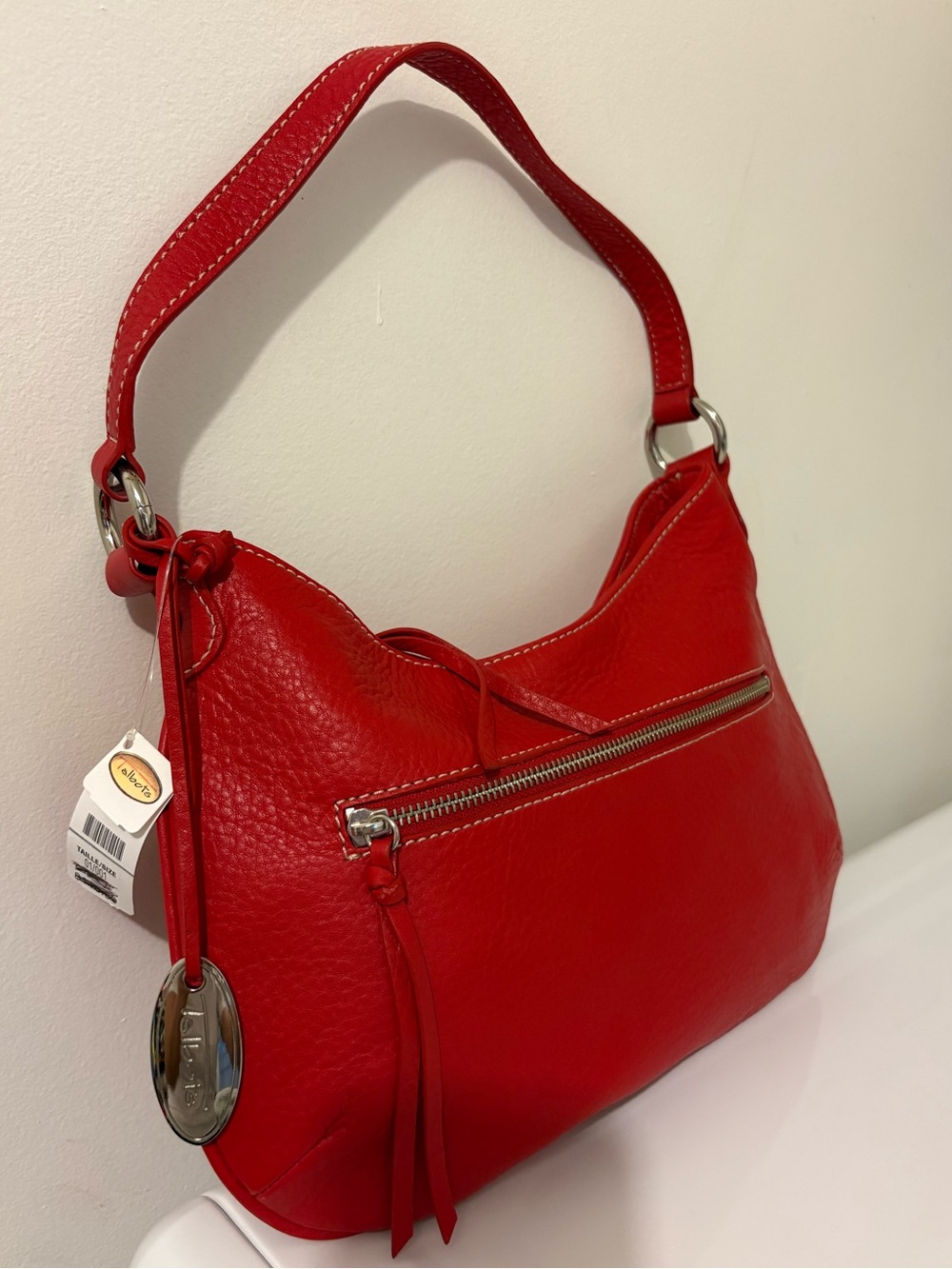 Talbots Red Leather Shoulder Bag